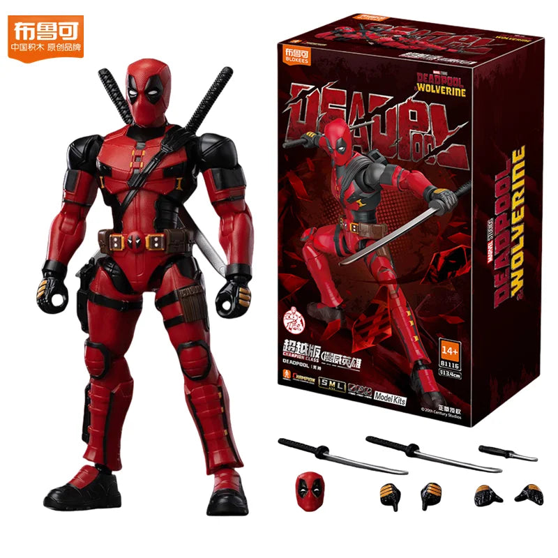 Blokees Deadpool 3 Wolverine Action Figures – Movie Version Deadpool & Friends Collectible Figures, Adult Gift