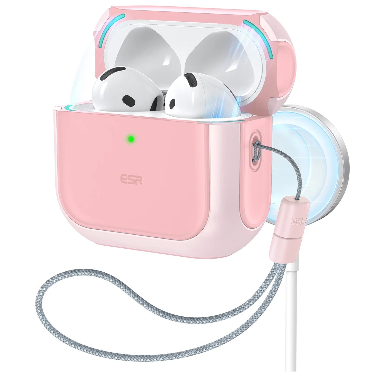 ESR MagSafe Case for AirPods 4th Gen (2024) – Drop Protection Cover with HaloLock for AirPods Pro 1st/2nd Gen (2023/2022)