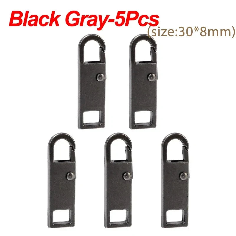 10/1PCS Universal Metal Zipper Pull Replacement — Instant Repair Kit for Luggage, Purses & Clothing Sliders