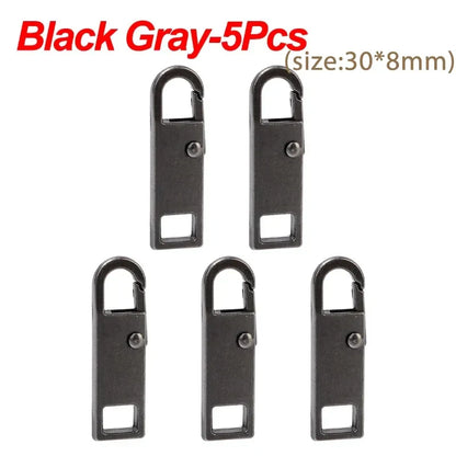 10/1PCS Universal Metal Zipper Pull Replacement — Instant Repair Kit for Luggage, Purses & Clothing Sliders