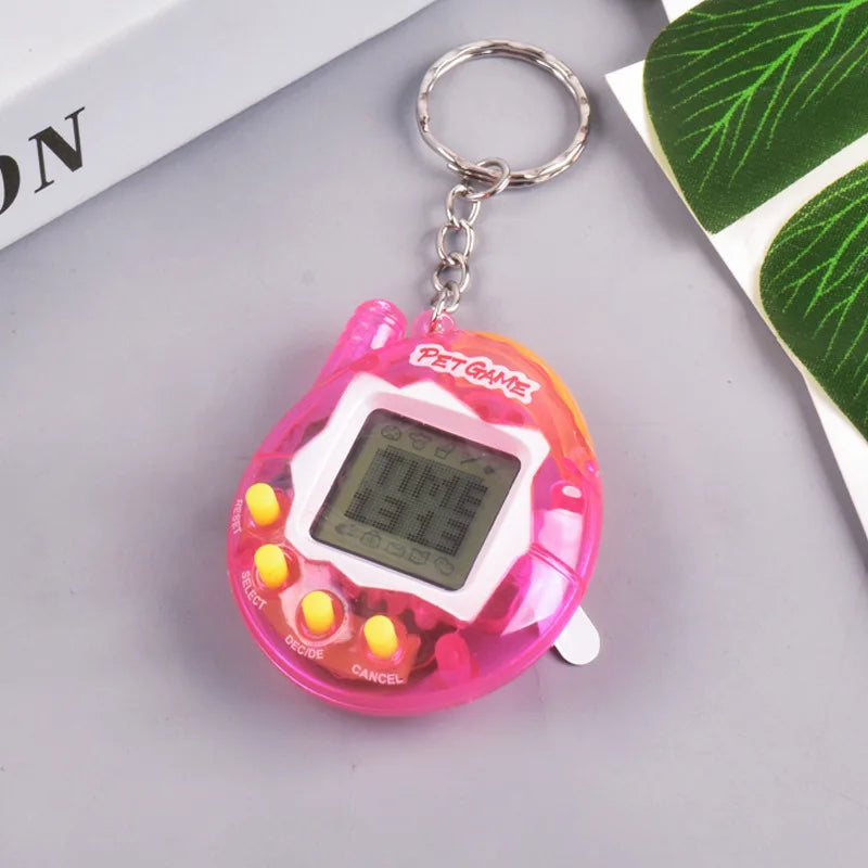 Transparent Electronic Tamagotchi – 168 Pets in One Virtual Cyber Digital Toy, Nostalgic Pixel Fun Play