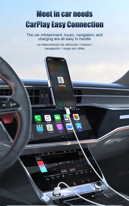 35W USB-C CarPlay Cable for iPhone 16 15 Pro Max – Fast Charging & Data Transfer