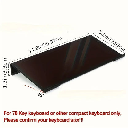 Acrylic Keyboard Stand – Compact Desktop Lifter for Keyboard & Mini PC, Durable Mixed Color Desk Organizer Support Bracket