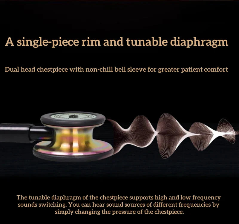 Professional Double-Sided Stethoscope — Medical Cardiology Stethoscope for Doctors and Nurses, Portable Medical Equipment