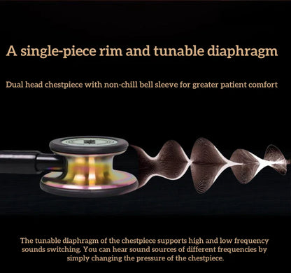 Professional Double-Sided Stethoscope — Medical Cardiology Stethoscope for Doctors and Nurses, Portable Medical Equipment