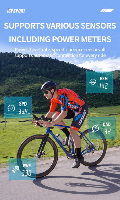 IGPSPORT BSC100S GPS Bike Computer — Wireless Speedometer & Cycling Odometer