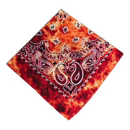 Unisex Cotton Bandana – Paisley Cowboy & Biker Headband, Wrist Wrap & Hair Scarf for Men & Women