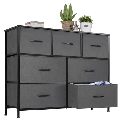 Bedroom Dresser with 7 Fabric Drawers – Organizer Storage Closet & Clothes Display Cabinet for Living Room