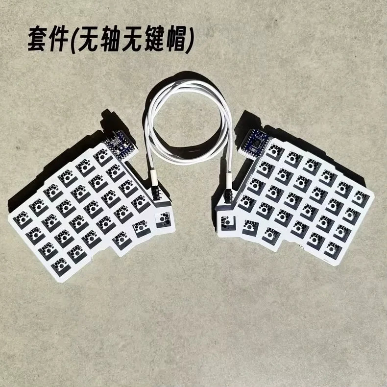 Silakka54 Split Wired Hot-Swap Keyboard — Ergonomic RP2040zero, QMK/VIAL Supported, Custom PC Gamer Accessory