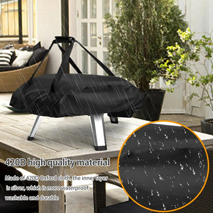 Waterproof Pizza Oven Cover for Ooni Koda 12 and 16 - 420D Oxford Fabric, Dustproof BBQ Accessory