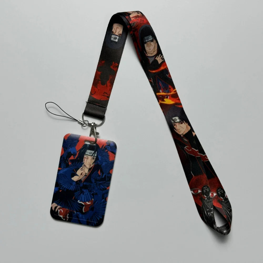 Japanese Anime Credential Holder Lanyard for Key, Card Badge, Gym Keychain Accessories