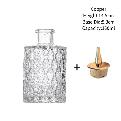Vintage Glass Cocktail Bitters Bottles — Stainless Steel Cap Seasoning & Bar Accessories for Kitchen & Bartender Use