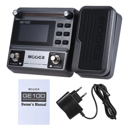 MOOER GE100 Guitar Multi-Effects Processor – Pedal with Loop, Tuner, Tap Tempo, Rhythm, Scale & Chord Lessons