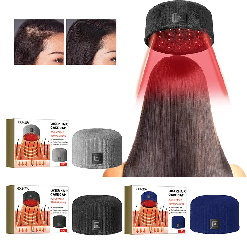 Frizz Free Hair Thickening Hat - Moisturizing and Repairing Heating Cap for Dry, Damaged Hair