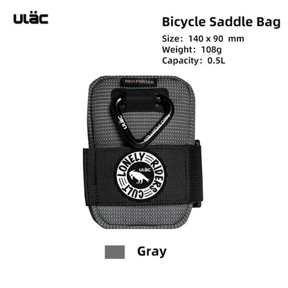 ULAC 0.5L Waterproof Bicycle Saddle Bag — Mini Shockproof MTB Seatpost Rear Pack Tail Pouch