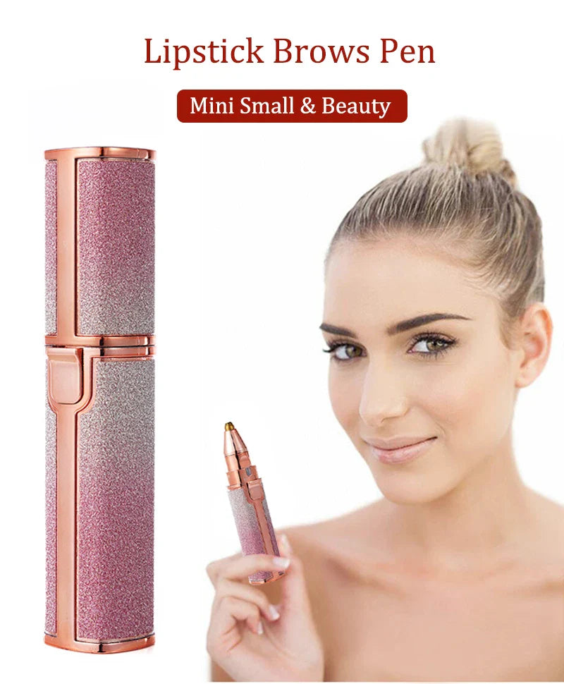 2-in-1 Rechargeable Electric Epilator & Eyebrow Trimmer – Mini Painless Hair Removal Razor for Body, Face & Lips