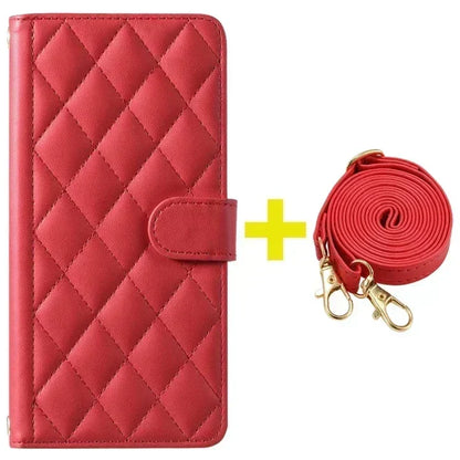 Xiaomi Redmi Note 11 Series Leather Flip Case – Crossbody Wallet Cover for Note 11 Pro 5G/11S/11E/10S/10T/9S/8 Pro