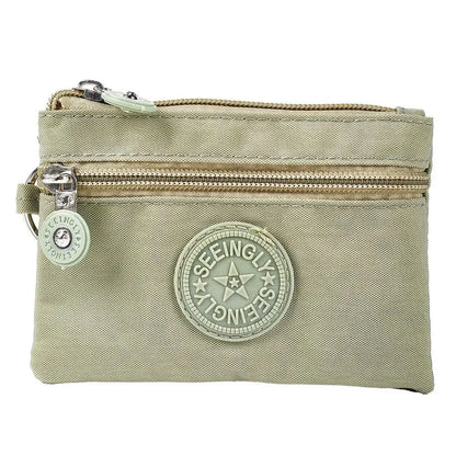 2023 Durable Canvas Money Coin Purse with Key Ring – Waterproof, Wear-Resistant Wallet & Credit Card Holder for Men & Women