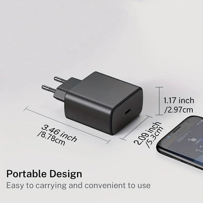 PD 45W USB-C Fast Charger — High-Speed Wall Adapter for Samsung Galaxy S24/S23 Ultra, Note, iPhone 15, Xiaomi 14