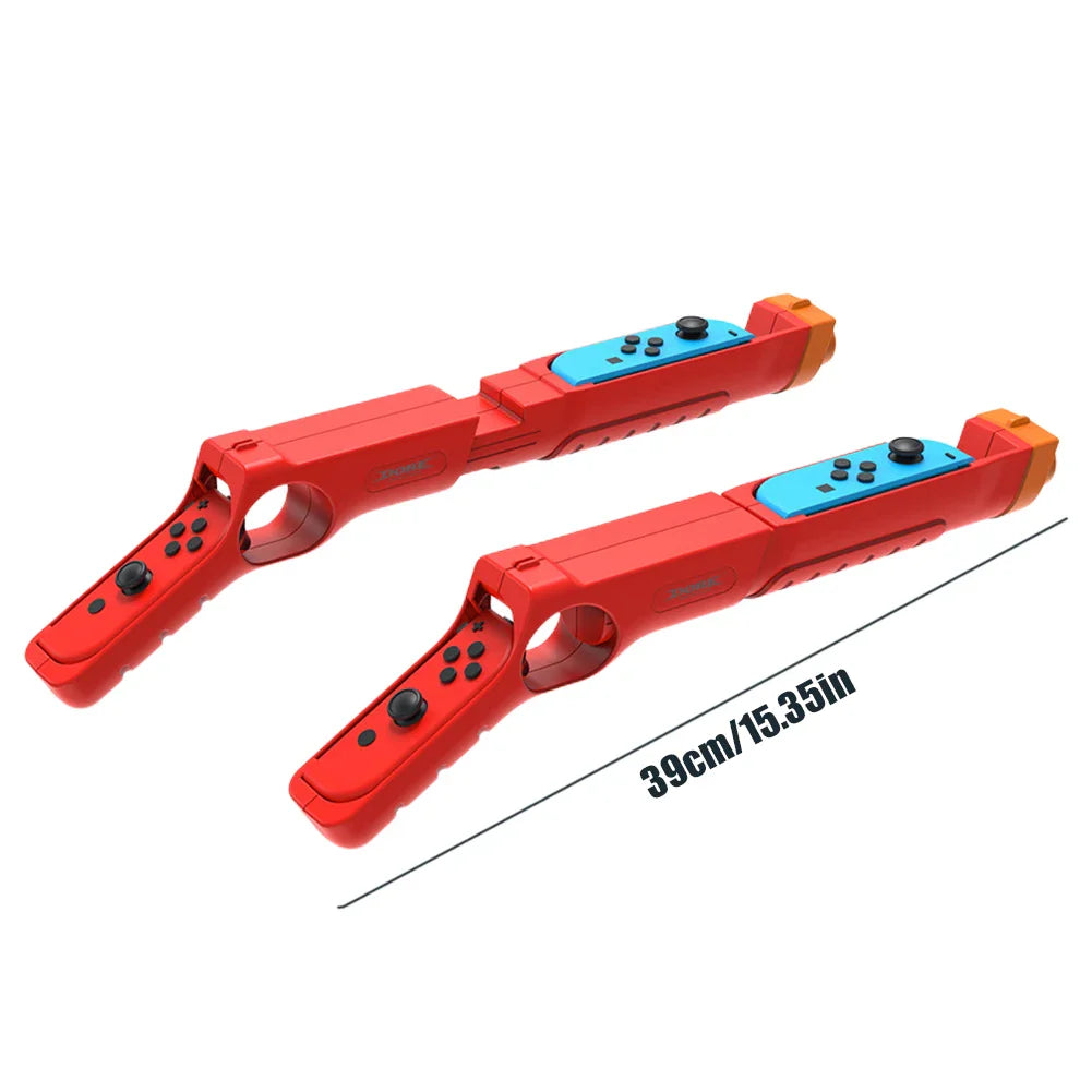 Nintendo Switch OLED Handgrip – Joystick Shooting Gun Controller with Gamepad & Card Storage Accessories