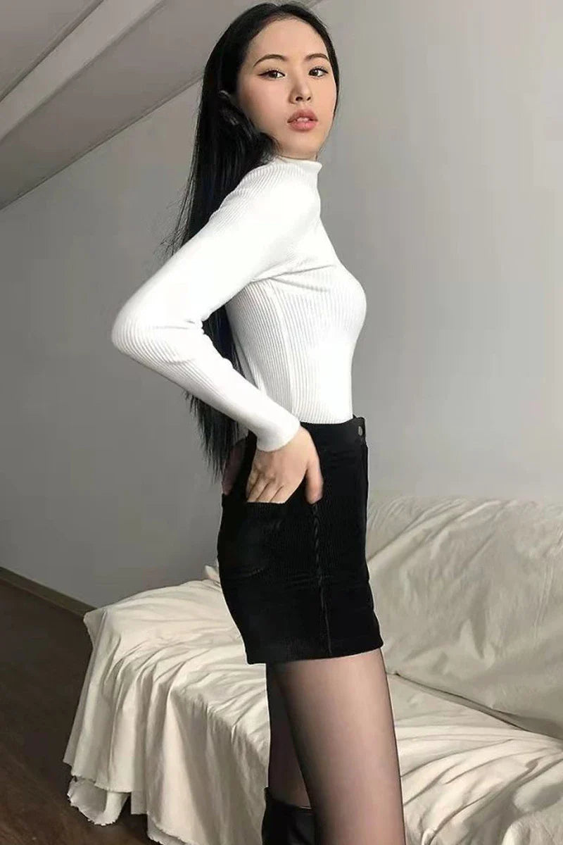 Sexy Black PU High-Waisted Shorts – Faux Leather Y2K Summer Shorts for Women