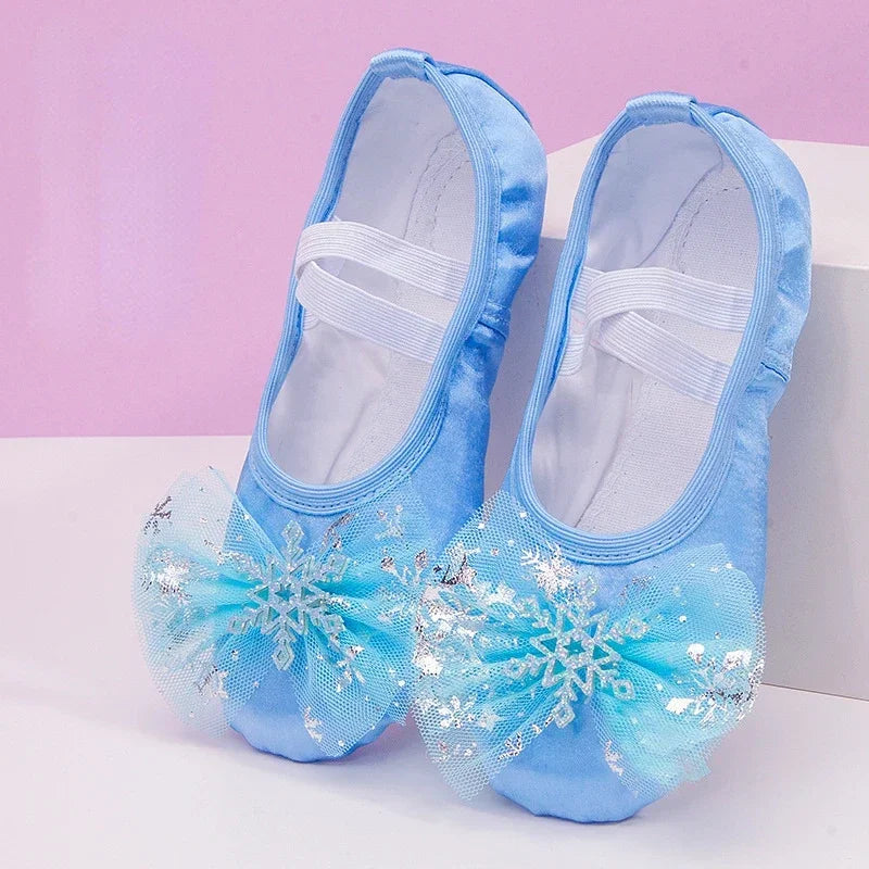 Lovely Princess Ballet Shoes – Soft-Soled Dance Shoes for Girls, Children & Ballerina Exercises