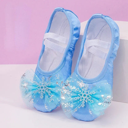 Lovely Princess Ballet Shoes – Soft-Soled Dance Shoes for Girls, Children & Ballerina Exercises