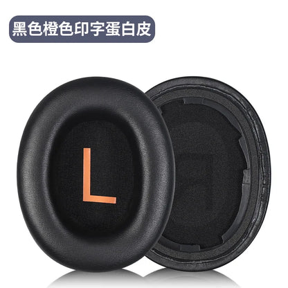 Replacement Protein Leather Ear Pads with Buckle – Soft Foam Cushion Earpads for QCY H3/H4/H3 Lite & TOZO HT2 Headphones High Quality Comfort Upgrade