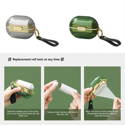 Portable Tearable Roll Paper Sticky Roller - Ultimate Cleaning Accessory for Pet Hair, Clothes, and Carpets