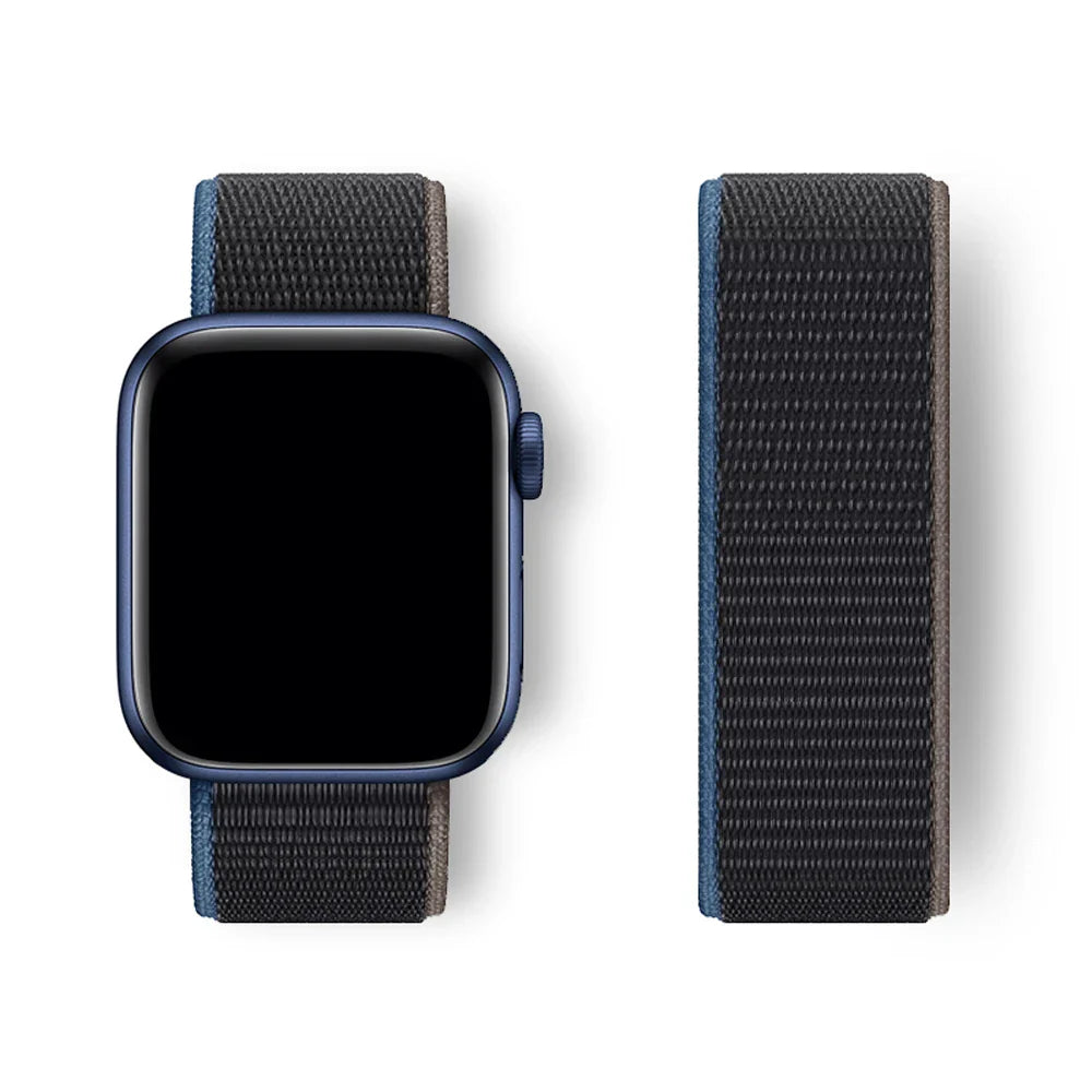 Sport Loop Strap for Apple Watch Band 40mm–49mm – Compatible with Series 3–10, SE & Ultra Adjustable Bracelet