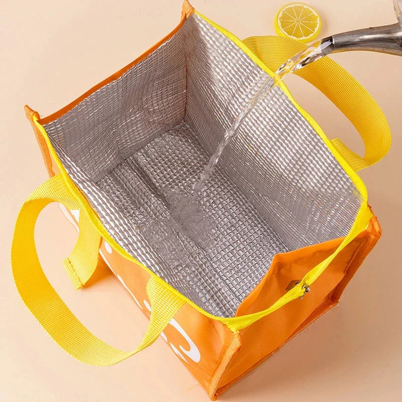 Portable Thermal Lunch Bag – Insulated Food Storage Cooler Pouch for Women & Kids, Travel Picnic Bento Handbag Organizer
