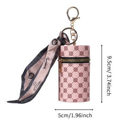 Luxury Mini Coin Purse Pendant - Retro Keychain Bag for Earbuds, Lipstick & Small Essentials