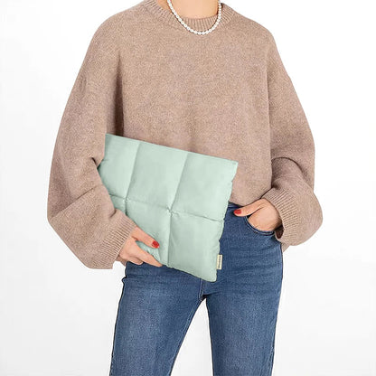 Comfy Puffy Laptop Bag 13-15 Inch — Shockproof, Ultra-Light Fluffy Notebook Sleeve for MacBook Air, Xiaomi, HP