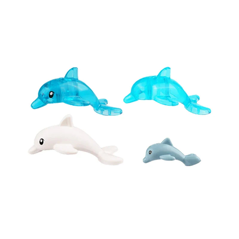 MOC Animal Scene Building Blocks – Zoo & Wildlife DIY Toy Bricks with Ducks, Cats, Dogs, Penguins, Eagles, Wolves, Bears, Deer, Sharks, Snakes, Mice, Sheep (K055)