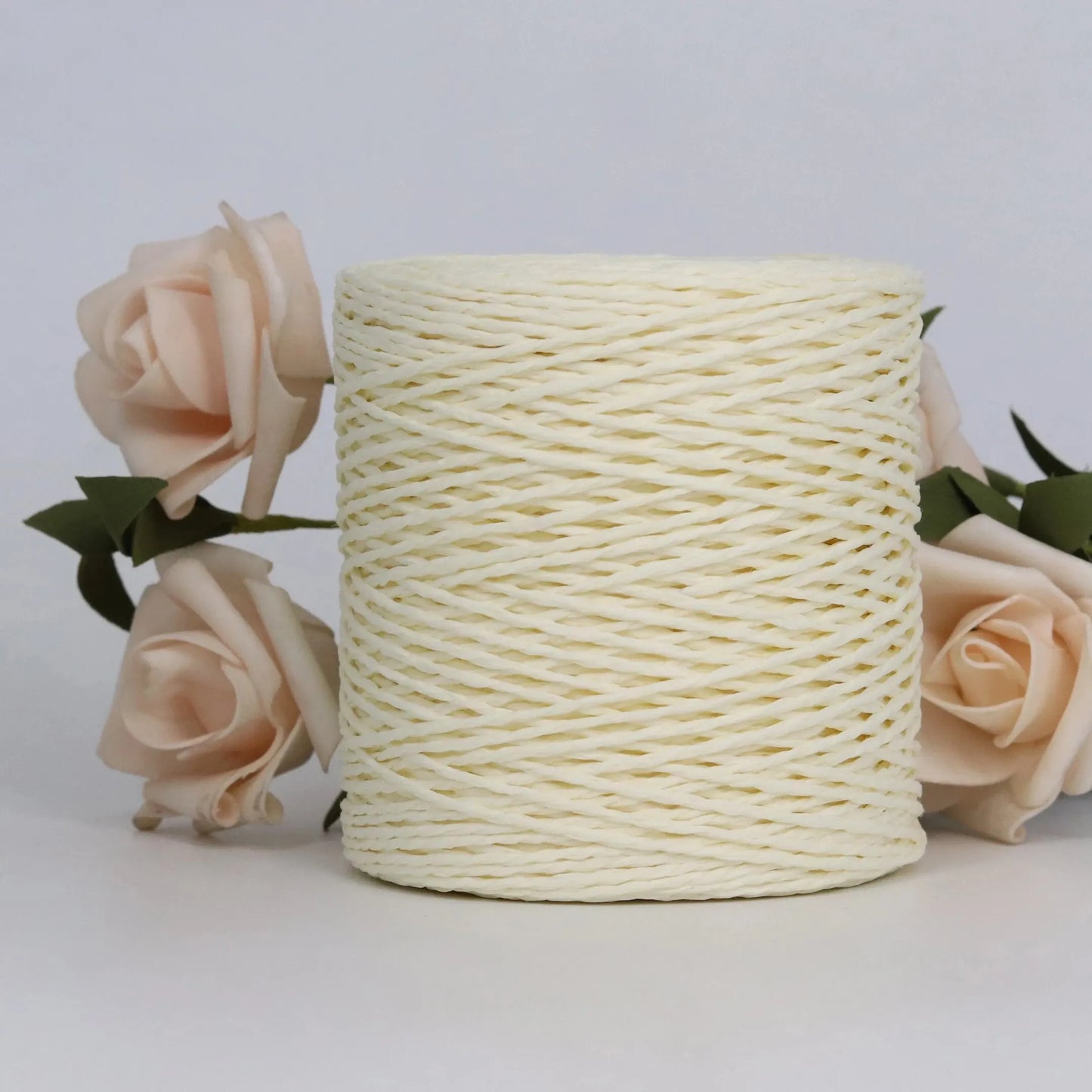 Raffia Straw Yarn - 100g Handmade Crochet Material for Summer Hats, Bags & DIY Handcraft Projects
