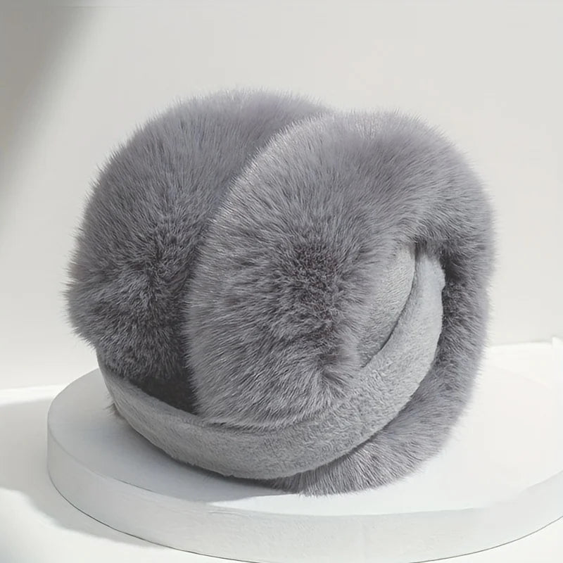 Solid Soft Plush Ear Warmer: Winter Earmuffs for Women & Men - Fashion Outdoor Earflap Protection Ear-Muffs Ear Cover