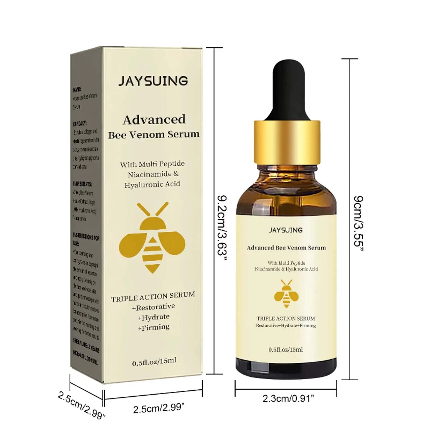 Advanced Bee Venom Serum – Tightening, Brightening & Moisturizing Facial Essence for Fine Lines