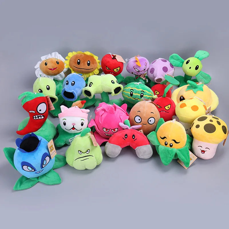 Plants vs Zombies 2 Plush Toys Set Peashooter Sunflower PVZ Game Character Stuffed Anime Dolls Soft Kids Gift Collection Plushies