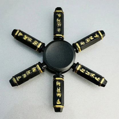Creative Tri-Spinner Fidget Toy – Zinc Alloy Ninja Shuriken Sharingan Hand Spinner Stress Reliever for Kids