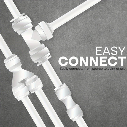 1/4" Water Pipe for RO & DI Systems – 5/10/20m Quick Connect Tubing for Filtration & Fish Tanks