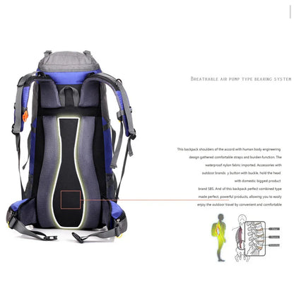 50L Hiking & Camping Backpack — Waterproof Multi-Function Trekking Bag for Women & Men