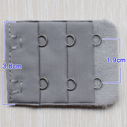 3.8cm 2-Hook Bra Extender Clip – Adjustable Back Belt Buckle for Women’s Underwear & Soft Bra Extension