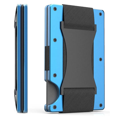 RFID Blocking Metal Wallet – Slim Aluminum Credit Card Holder & Money Clip for Business and ID, 2024 All Colors