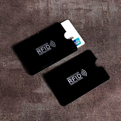 10PCS RFID Card Protector Sleeves - Anti Scan NFC Blocking Aluminum Foil Credit Card Holder