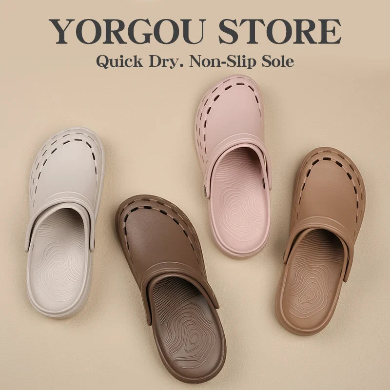 X08 Nursing Scrub Clogs - Comfortable Anti-Slip Waterproof Medical Shoes with Breathable Design for Healthcare Professionals