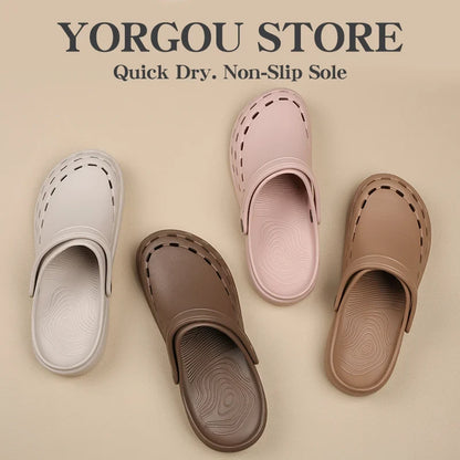 X08 Nursing Scrub Clogs - Comfortable Anti-Slip Waterproof Medical Shoes with Breathable Design for Healthcare Professionals