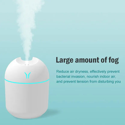 Small Y Humidifier: USB Mute Aromatherapy Desk Bedroom Desktop Portable Large Spray Car Purifier