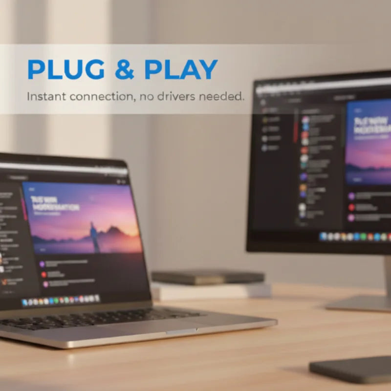 50M Wireless HDMI Extender Adapter – Type-C Compatible Transmitter & Receiver TV Stick Dongle for PC, Phone, Laptop & Monitor