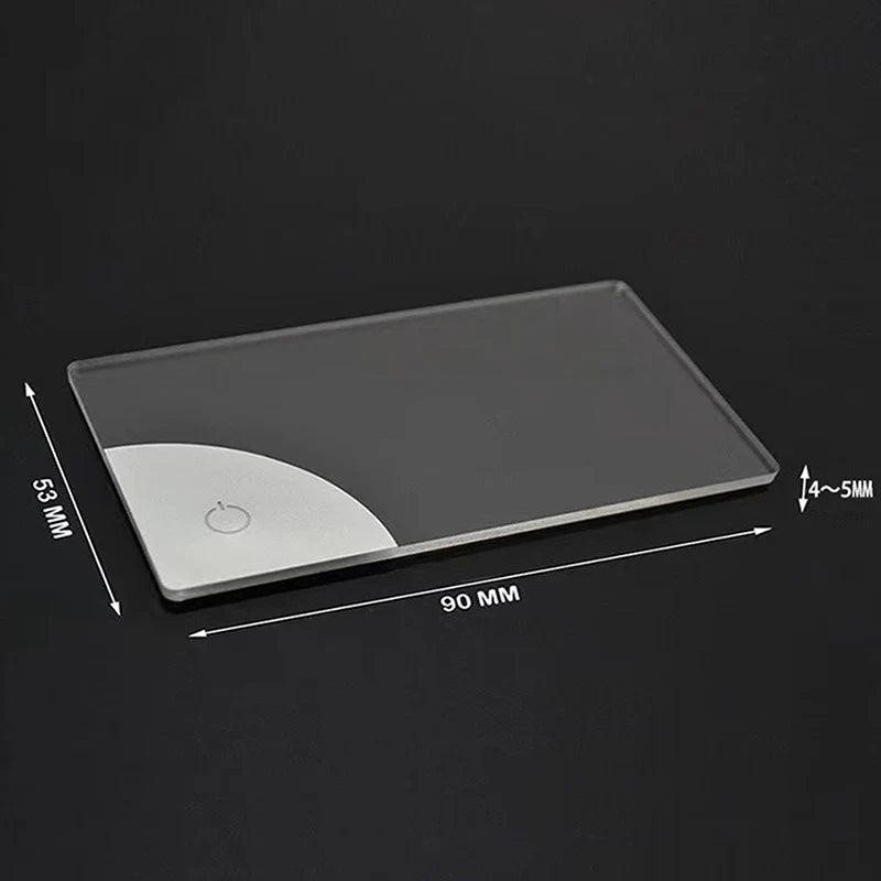2026 LED Glow Acrylic Business Card - Creative Battery-Powered Gift for Father’s Day & Boyfriend