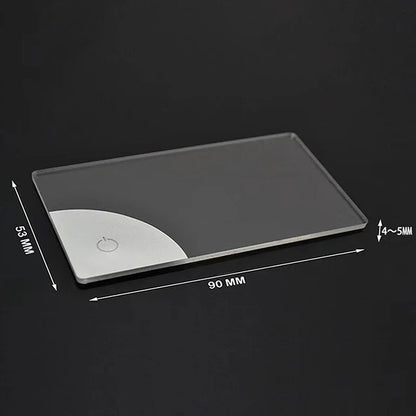 2026 LED Glow Acrylic Business Card - Creative Battery-Powered Gift for Father’s Day & Boyfriend